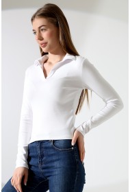 21938 KADIN FULLLYC RİBANA UZUN KOL KOL GÖMLEK YAKA PATLI UZUN KOL TSHIRT 21938 KADIN FULLLYC RİBANA UZUN KOL KOL GÖMLEK YAKA PATLI UZUN KOL TSHIRT