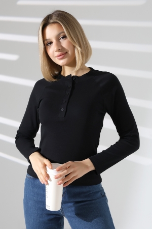 22025 KADIN KARYOKALI REGLAN UZUN KOL UZUN PATLI 5 FÜĞMELİ FULL LYC RİBANA TSHIRT 22025 KADIN KARYOKALI REGLAN UZUN KOL UZUN PATLI 5 FÜĞMELİ FULL LYC RİBANA TSHIRT