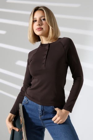 22025 KADIN KARYOKALI REGLAN UZUN KOL UZUN PATLI 5 FÜĞMELİ FULL LYC RİBANA TSHIRT 22025 KADIN KARYOKALI REGLAN UZUN KOL UZUN PATLI 5 FÜĞMELİ FULL LYC RİBANA TSHIRT