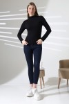 21950 KADIN KENDİLİĞİNDEN DİK YAKA FULL LYC VİSK RİBANA UZUN KOL TSHIRT 21950 KADIN KENDİLİĞİNDEN DİK YAKA FULL LYC VİSK RİBANA UZUN KOL TSHIRT