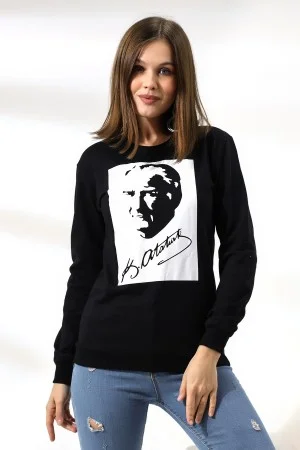 19159 K. ATATÜRK  BASK.2CM TEMİZLEME BİYELİ 2İP KADIN SWET