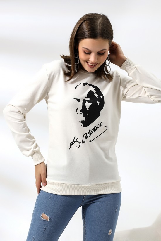 19159 K. ATATÜRK BASK.2CM TEMİZLEME BİYELİ 2İP BAYAN SWET 19159 K. ATATÜRK BASK.2CM TEMİZLEME BİYELİ 2İP BAYAN SWET