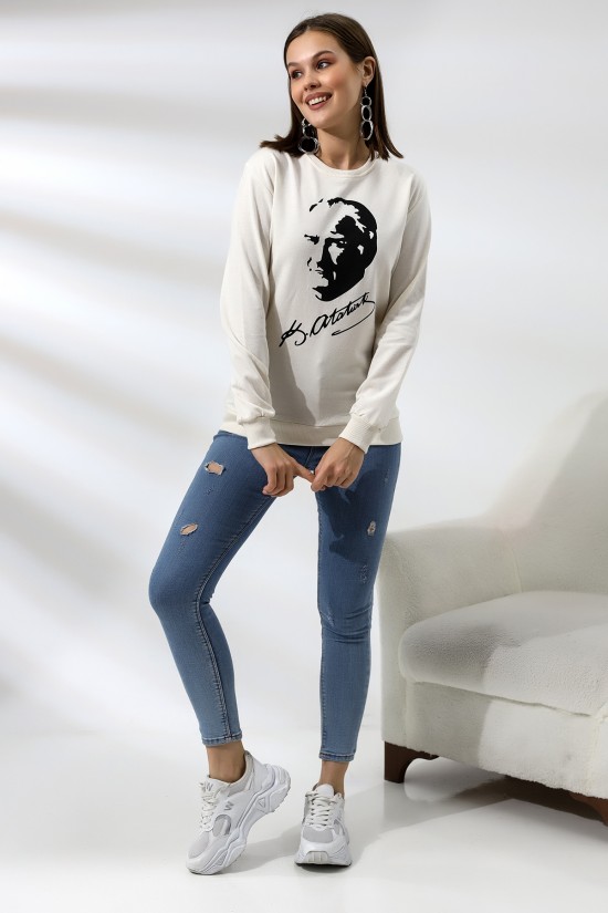 19159 K. ATATÜRK BASK.2CM TEMİZLEME BİYELİ 2İP BAYAN SWET 19159 K. ATATÜRK BASK.2CM TEMİZLEME BİYELİ 2İP BAYAN SWET