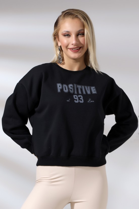 21496 POSİTİVE BASK.ARKASIDA BASK. BAYAN OVERSİZE ŞARDONLU 2 İP SALAŞ GENİŞ SWETSHIRT 21496 POSİTİVE BASK.ARKASIDA BASK. BAYAN OVERSİZE ŞARDONLU 2 İP SALAŞ GENİŞ SWETSHIRT