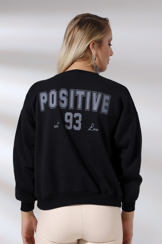 21496 POSİTİVE BASK.ARKASIDA BASK. BAYAN OVERSİZE ŞARDONLU 2 İP SALAŞ GENİŞ SWETSHIRT 21496 POSİTİVE BASK.ARKASIDA BASK. BAYAN OVERSİZE ŞARDONLU 2 İP SALAŞ GENİŞ SWETSHIRT
