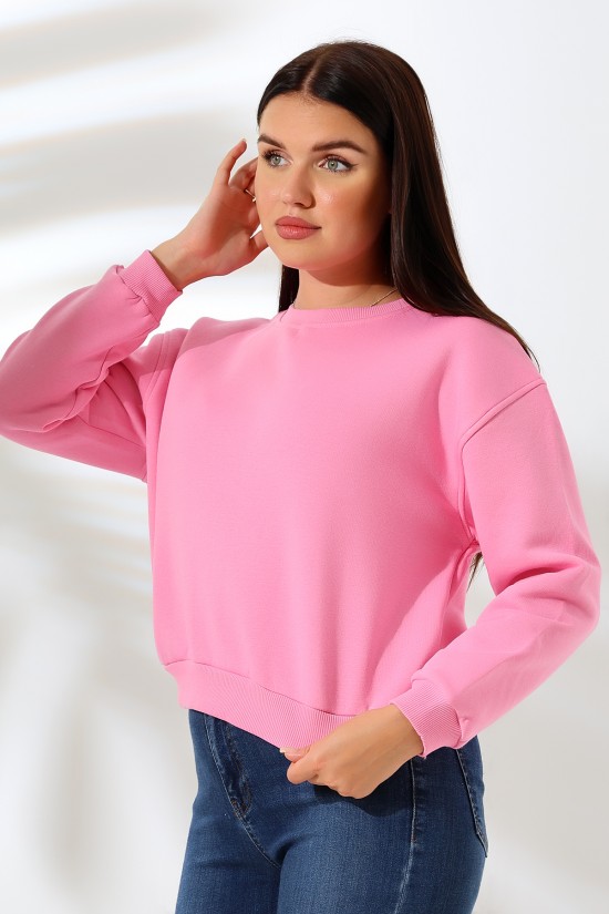 21614 KADIN 3 İP PENYE COMPACK ŞARDONLU GENİŞ VE KISA BİSİKLET YAKA SWETSHIRT 21614 KADIN 3 İP PENYE COMPACK ŞARDONLU GENİŞ VE KISA BİSİKLET YAKA SWETSHIRT