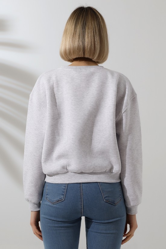 21614 KADIN 3 İP PENYE COMPACK ŞARDONLU GENİŞ VE KISA BİSİKLET YAKA SWETSHIRT 21614 KADIN 3 İP PENYE COMPACK ŞARDONLU GENİŞ VE KISA BİSİKLET YAKA SWETSHIRT