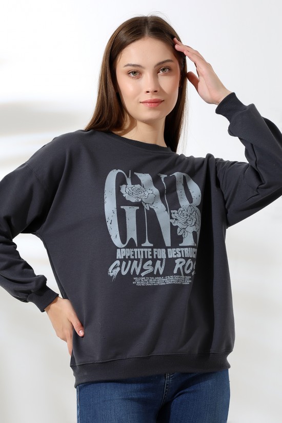 21648 GNR GÜL BASK. KADIN OVERSİZE 2İP SALAŞ GENİŞ SWETSHIRT 21648 GNR GÜL BASK. KADIN OVERSİZE 2İP SALAŞ GENİŞ SWETSHIRT