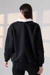 21985 KADIN 3 İP BİSİKLETVE GÖMLEK YAKALI SALAŞ GENİŞ SWETSHIRT 21985 KADIN 3 İP BİSİKLETVE GÖMLEK YAKALI SALAŞ GENİŞ SWETSHIRT