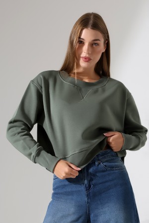 21925 KADIN 3 İP PENYE KOMPAKT ŞARDONLU YÜKSEK KAŞG YAKA ALTI ÜÇGEN  KARYOKALI  YANLARI YIRTMAÇLI I GENİŞ   SWEATSHIRT 21925 KADIN 3 İP PENYE KOMPAKT ŞARDONLU YÜKSEK KAŞG YAKA ALTI ÜÇGEN  KARYOKALI  YANLARI YIRTMAÇLI I GENİŞ   SWEATSHIRT