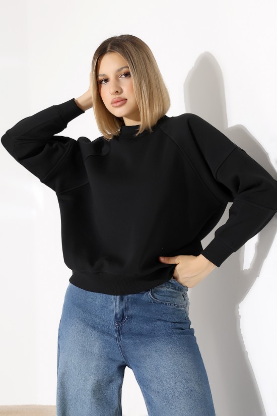 21970 KADIN 3 İP PENYE KOMPAKT ŞARDONLU REGLAN KOL KOLLARI KAŞGORE PARÇALI DİK BİSİKLET YAKA SWEATSHIRT 21970 KADIN 3 İP PENYE KOMPAKT ŞARDONLU REGLAN KOL KOLLARI KAŞGORE PARÇALI DİK BİSİKLET YAKA SWEATSHIRT