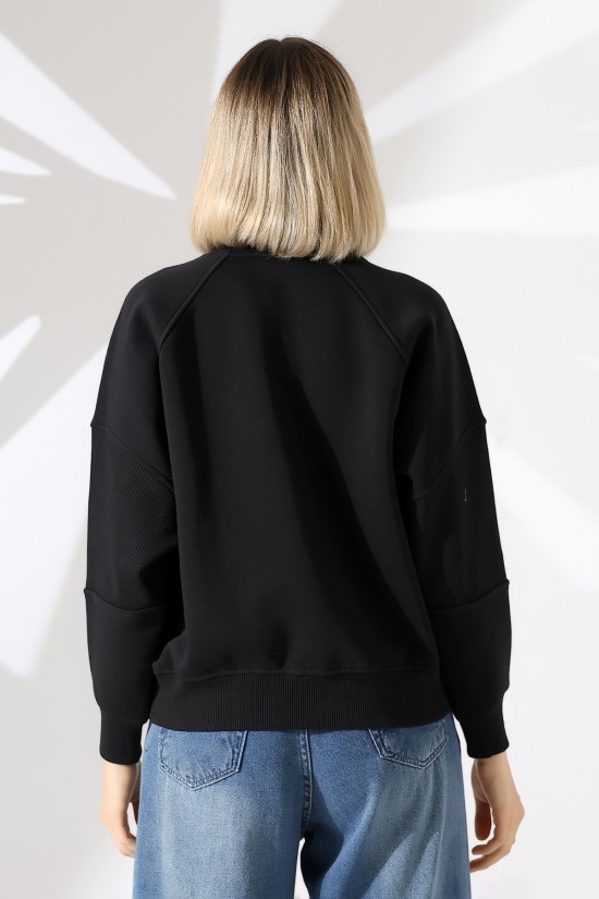 21970 KADIN 3 İP PENYE KOMPAKT ŞARDONLU REGLAN KOL KOLLARI KAŞGORE PARÇALI DİK BİSİKLET YAKA SWEATSHIRT 21970 KADIN 3 İP PENYE KOMPAKT ŞARDONLU REGLAN KOL KOLLARI KAŞGORE PARÇALI DİK BİSİKLET YAKA SWEATSHIRT