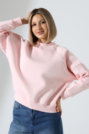 21970 KADIN 3 İP PENYE KOMPAKT ŞARDONLU REGLAN KOL KOLLARI KAŞGORE PARÇALI DİK  BİSİKLET YAKA SWEATSHIRT 21970 KADIN 3 İP PENYE KOMPAKT ŞARDONLU REGLAN KOL KOLLARI KAŞGORE PARÇALI DİK  BİSİKLET YAKA SWEATSHIRT