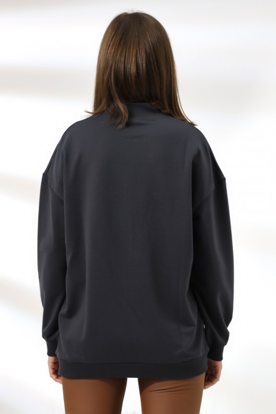 19556 BAYAN POLYVSK 2 İP YARIM BALIKÇI TUNİK SWETSHIRT 19556 BAYAN POLYVSK 2 İP YARIM BALIKÇI TUNİK SWETSHIRT