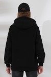 21615 KADIN 3 İP PENYE KOMPAKT ŞARDONLU SALAŞ OVERSİZE KAPŞONLU KANGURU CEPLİ SWEATSHIRT