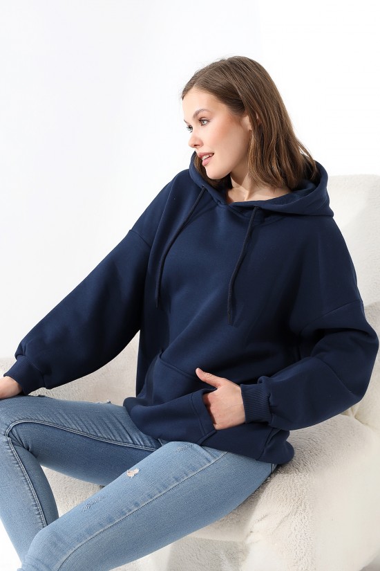 21615 KADIN 3 İP PENYE COMPACK ŞARDONLU SALAŞ OVERSİZE KAPŞONLU KANGURU CEPLİ SWETSHIRT 21615 KADIN 3 İP PENYE COMPACK ŞARDONLU SALAŞ OVERSİZE KAPŞONLU KANGURU CEPLİ SWETSHIRT