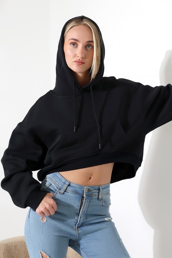 21968 KADIN 3 İP PENYE KOMPAKT ŞARDONLU SALAŞ ÖN ETEĞİ İÇE DOĞRU OVAL KAPŞONLU KANGURU CEPLİ SWEATSHIRT 21968 KADIN 3 İP PENYE KOMPAKT ŞARDONLU SALAŞ ÖN ETEĞİ İÇE DOĞRU OVAL KAPŞONLU KANGURU CEPLİ SWEATSHIRT