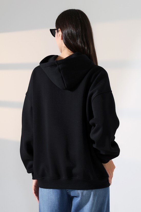 21966 KADIN 3 İP PENYE KOMPAKT ŞARDONLU SALAŞ OVERSİZE KAPŞONLU SWEATSHIRT 21966 KADIN 3 İP PENYE KOMPAKT ŞARDONLU SALAŞ OVERSİZE KAPŞONLU SWEATSHIRT