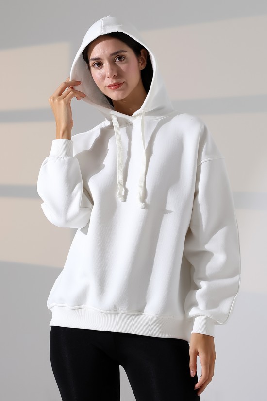 21966 KADIN 3 İP PENYE KOMPAKT ŞARDONLU SALAŞ OVERSİZE KAPŞONLU SWEATSHIRT 21966 KADIN 3 İP PENYE KOMPAKT ŞARDONLU SALAŞ OVERSİZE KAPŞONLU SWEATSHIRT
