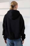 22211 KADIN 3 İP PENYE KOMPAKT  ŞARDONLU METAL FERMUARLI  YAN CEPLİ SALAŞ OVERSİZE KAPŞONLU SWEATSHIRT