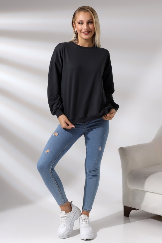 20814 BAYAN OVERSİZE 2İP SALAŞ GENİŞ SWETSHIRT 20814 BAYAN OVERSİZE 2İP SALAŞ GENİŞ SWETSHIRT
