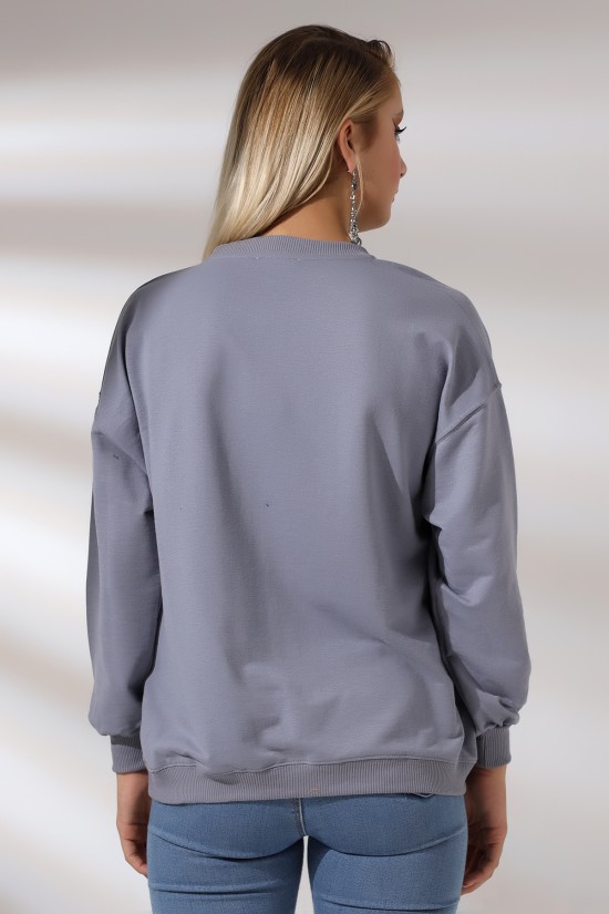 20814 BAYAN OVERSİZE 2İP SALAŞ GENİŞ SWETSHIRT 20814 BAYAN OVERSİZE 2İP SALAŞ GENİŞ SWETSHIRT