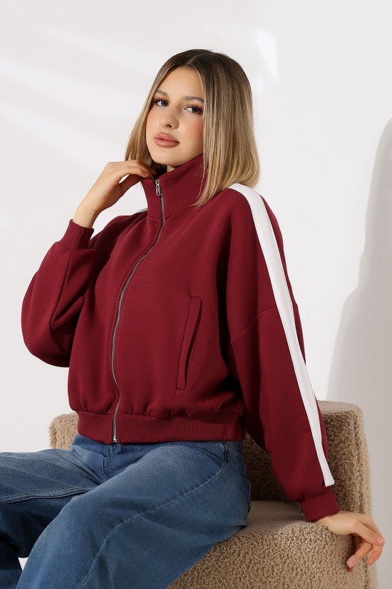 21954 KADIN 3 İP PENYE COMP. ŞARD.KOLLARI MİKROŞERİTLİ BOYDAN METAL FERMUARLI HAKİM YAKA FLOTA CEPLİ GENİŞ SALAŞ SWEATSHIRT 21954 KADIN 3 İP PENYE COMP. ŞARD.KOLLARI MİKROŞERİTLİ BOYDAN METAL FERMUARLI HAKİM YAKA FLOTA CEPLİ GENİŞ SALAŞ SWEATSHIRT