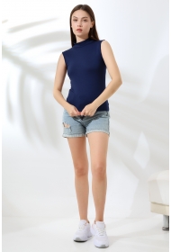 21757 KADIN KOLSUZ YARIM BALIKCI LYC VSK BLUZ 