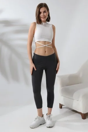 20514 KADIN KOMPAKT LYC DÜZ BİLEKTE TAYT 