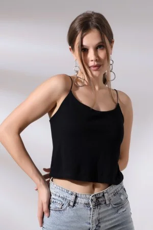 19282 KADIN LASTİK İP ASKILIKISA TULUM ATLET 