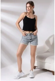 19282 KADIN LASTİK İP ASKILIKISA TULUM ATLET 