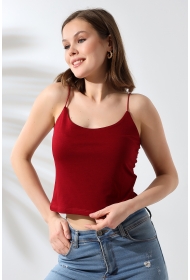 19282 KADIN LASTİK İP ASKILIKISA TULUM ATLET 