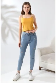 19282 KADIN LASTİK İP ASKILIKISA TULUM ATLET 