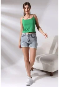 19282 KADIN LASTİK İP ASKILIKISA TULUM ATLET 