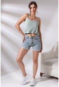 19282 KADIN LASTİK İP ASKILIKISA TULUM ATLET 