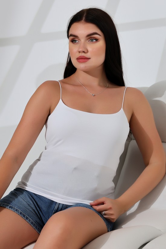 21563  BAYAN LYC COMP. LASTİK İP ASKILI KISA CROP TULUM ATLET 