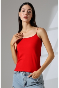 21563  KADIN LYC COMP. LASTİK İP ASKILI KISA CROP TULUM ATLET 