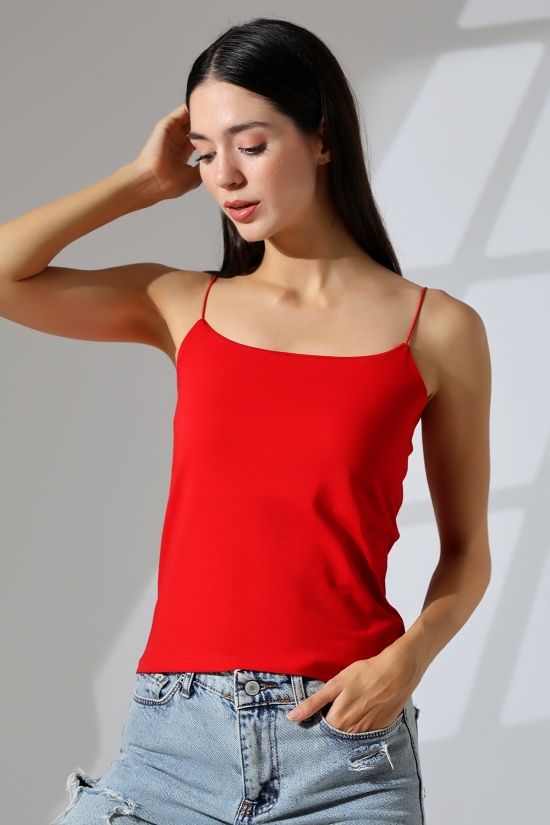 21563  BAYAN LYC COMP. LASTİK İP ASKILI KISA CROP TULUM ATLET 