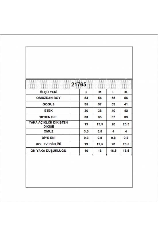 21765 KADIN BİYE GARNİLİ FULL LYC KOMPAKT PENYE RİB.SIRTI AÇIK İNCE ATLET 