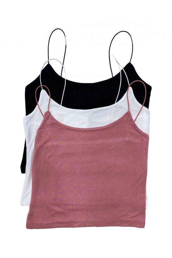 39282 - 3LÜ PAKET BAYAN LASTİK İP ASKILIKISA TULUM ATLET 39282 - 3LÜ PAKET BAYAN LASTİK İP ASKILIKISA TULUM ATLET