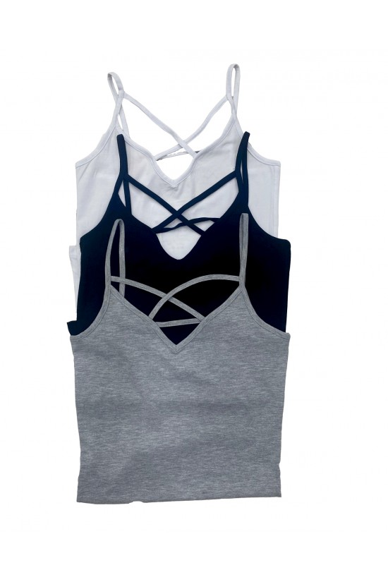 39093 - 3LÜ PAKET BAYAN ARKASI VE ÖNÜ BİYELİ İP ASKILI ATLET 39093 - 3LÜ PAKET BAYAN ARKASI VE ÖNÜ BİYELİ İP ASKILI ATLET