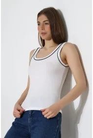 21870 KADIN BİYE ARASI GARNİ ARABİYELİ  FULL LYC KOMPAKT PENYE RİB.SIRTI KAPALI İNCE ATLET 