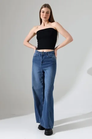 21922 KADIN MADONNA YAKA FULL LYC VSK RİBANA STRAPLEZ ATLET 