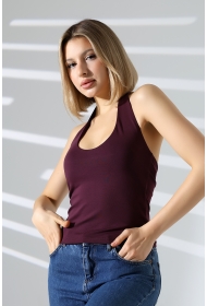 22054  KADIN FULL LYC RİB TULUM BOYUNDAN GEÇMELİ ATLET 