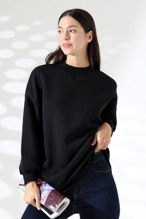 21910 KADIN 3 İP ŞARDONLU PENYE COMP YARIM BALIKCI SALAŞ OVERSİZE TUNİK SWEATSHIRT 21910 KADIN 3 İP ŞARDONLU PENYE COMP YARIM BALIKCI SALAŞ OVERSİZE TUNİK SWEATSHIRT