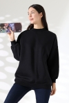 21910 KADIN 3 İP ŞARDONLU PENYE COMP YARIM BALIKCI SALAŞ OVERSİZE TUNİK SWETSHIRT 21910 KADIN 3 İP ŞARDONLU PENYE COMP YARIM BALIKCI SALAŞ OVERSİZE TUNİK SWETSHIRT