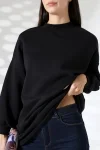 21910 KADIN 3 İP ŞARDONLU PENYE COMP YARIM BALIKCI SALAŞ OVERSİZE TUNİK SWETSHIRT 21910 KADIN 3 İP ŞARDONLU PENYE COMP YARIM BALIKCI SALAŞ OVERSİZE TUNİK SWETSHIRT