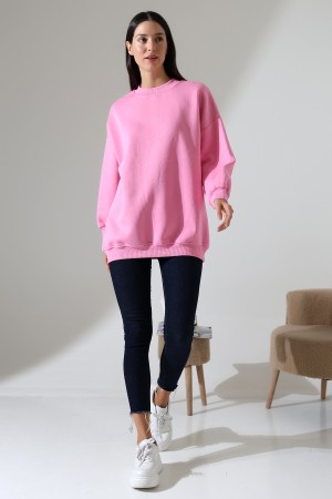 21910 KADIN 3 İP ŞARDONLU PENYE COMP YARIM BALIKCI SALAŞ OVERSİZE TUNİK SWEATSHIRT 21910 KADIN 3 İP ŞARDONLU PENYE COMP YARIM BALIKCI SALAŞ OVERSİZE TUNİK SWEATSHIRT