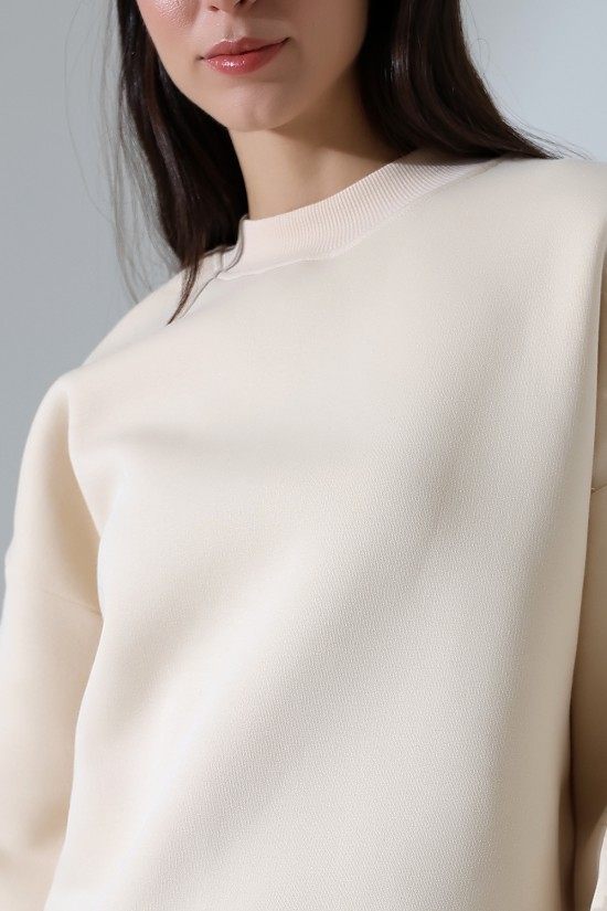 21910 KADIN 3 İP ŞARDONLU PENYE COMP YARIM BALIKCI SALAŞ OVERSİZE TUNİK SWETSHIRT 21910 KADIN 3 İP ŞARDONLU PENYE COMP YARIM BALIKCI SALAŞ OVERSİZE TUNİK SWETSHIRT