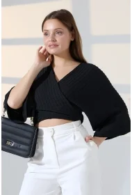 22114 KADIN JAKARLI VİYANA GENİŞ FAKİR KOL ÖNÜ BAĞLAMALI BOLERO HIRKA 